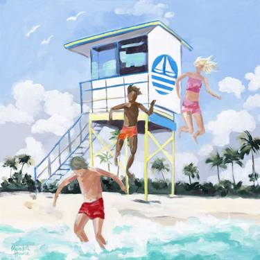 Print of Figurative Beach Paintings by Meredith Howse