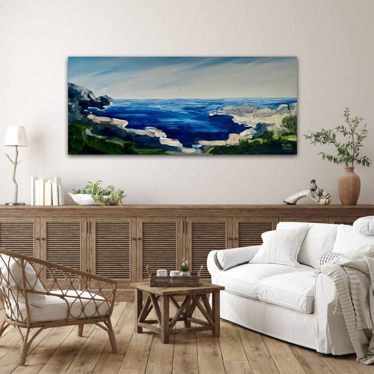 Original Impressionism Seascape Painting by Meredith Howse