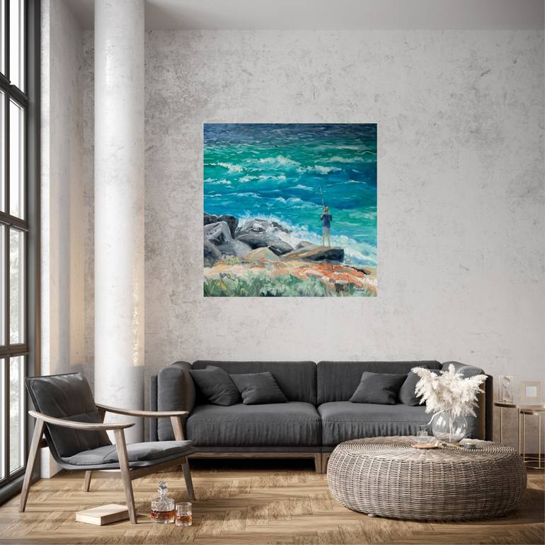 Original Impressionism Seascape Painting by Meredith Howse