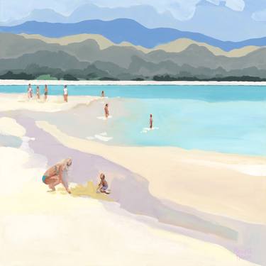 Print of Contemporary Beach Paintings by Meredith Howse
