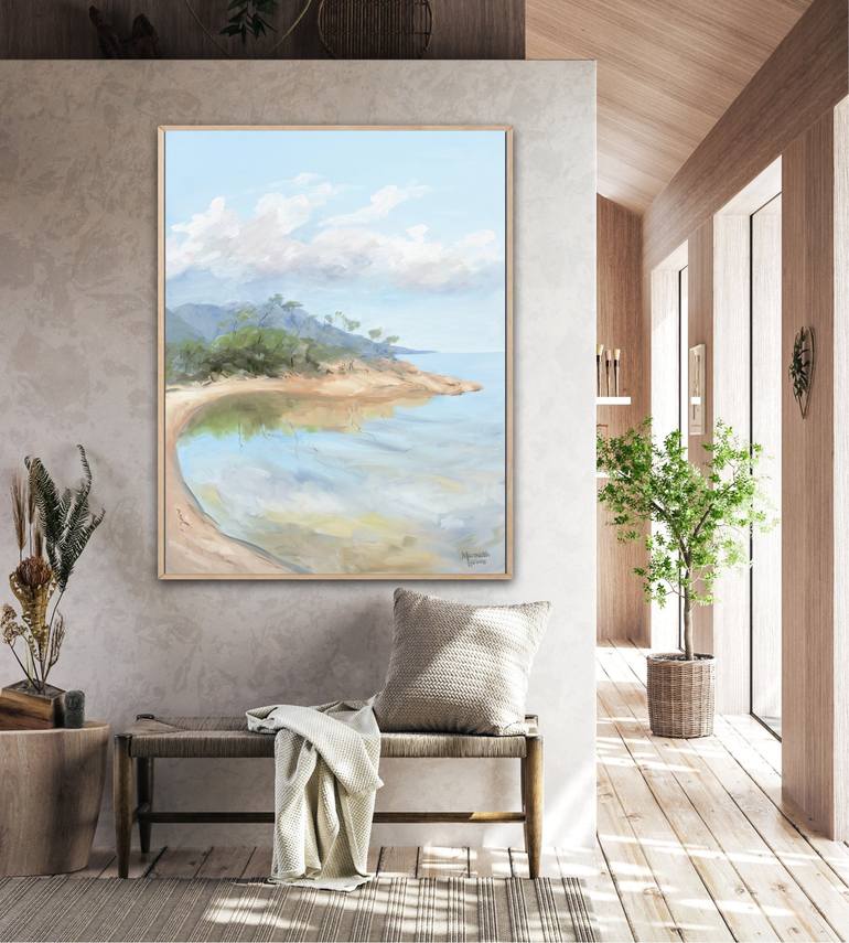 Original Impressionism Beach Painting by Meredith Howse