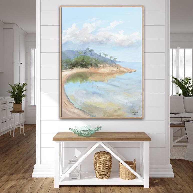 Original Impressionism Beach Painting by Meredith Howse