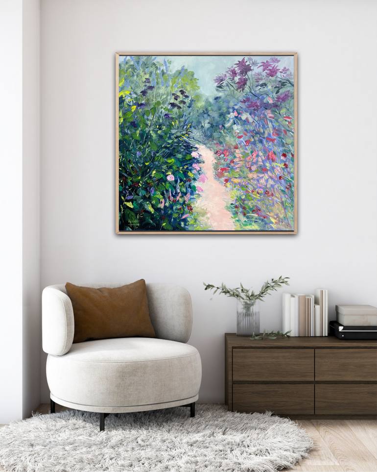 Original Abstract Floral Painting by Meredith Howse