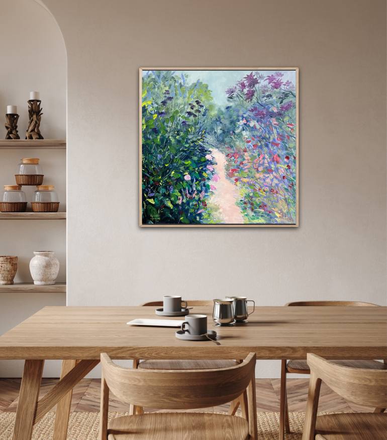 Original Abstract Floral Painting by Meredith Howse