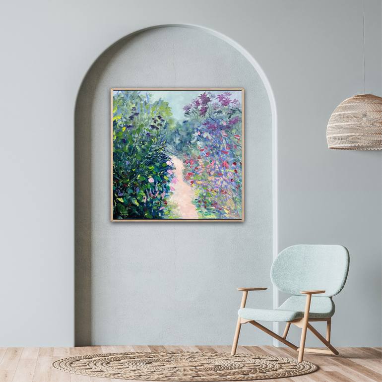 Original Abstract Floral Painting by Meredith Howse