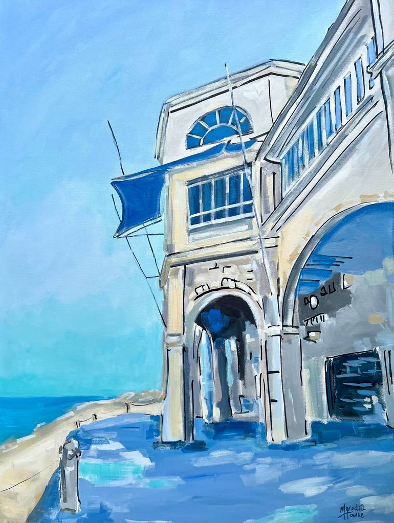 Original Architecture Painting by Meredith Howse | Realism Art on Canvas | Cottesloe Beach