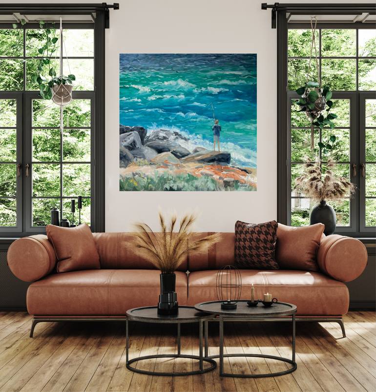 Original Realism Beach Painting by Meredith Howse