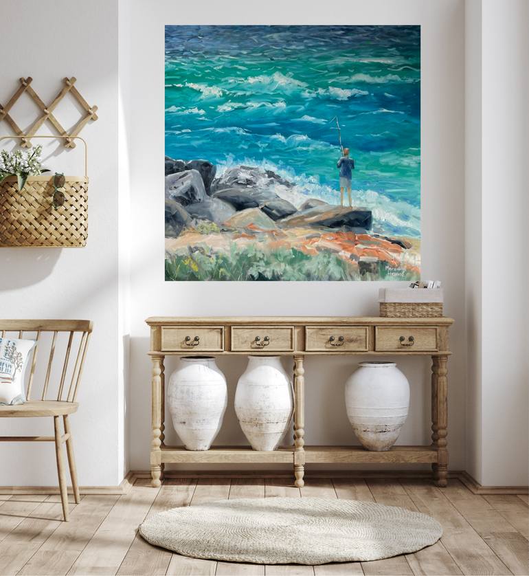 Original Realism Beach Painting by Meredith Howse