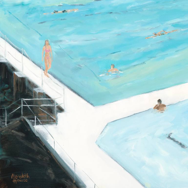Original Realism Beach Painting by Meredith Howse
