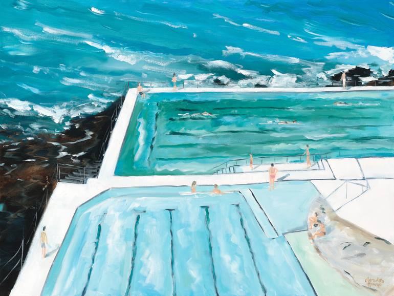 Original Realism Beach Painting by Meredith Howse