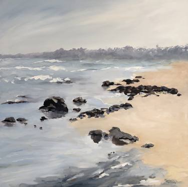 Print of Impressionism Seascape Paintings by Meredith Howse