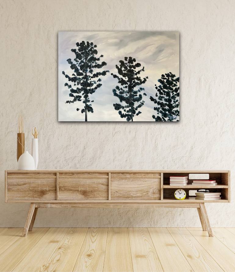Original Art Deco Tree Painting by Meredith Howse