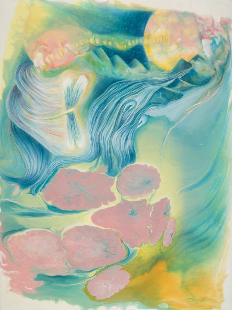 Original Abstract Expressionism Abstract Paintings by Darcy Saxton