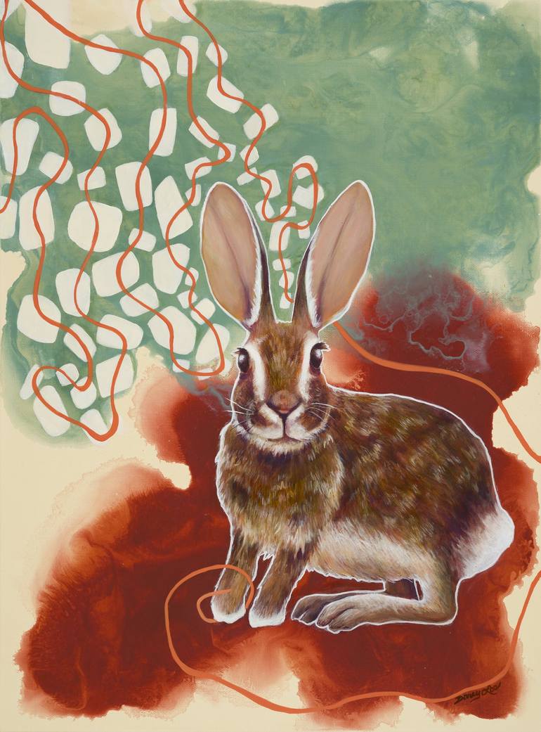 Original Abstract Animal Paintings by Darcy Saxton