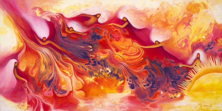 Original Figurative Women Paintings by Darcy Saxton