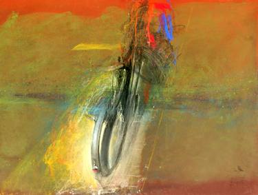 Print of Expressionism Bicycle Paintings by Istvan Szajko