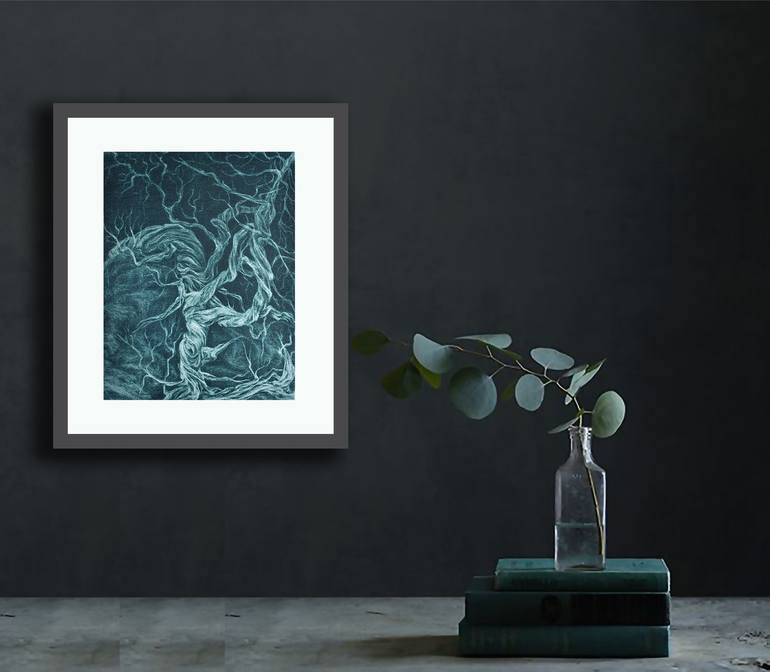 Original Contemporary Nature Printmaking by Milena Nicosia