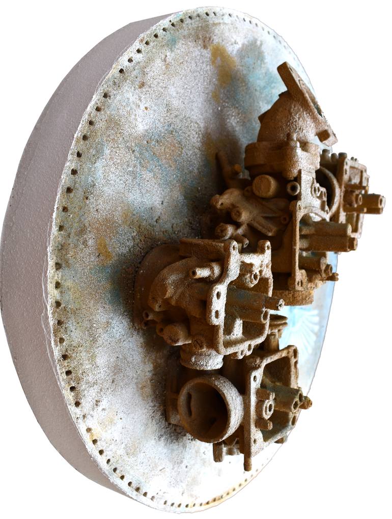 Original Conceptual Science/Technology Sculpture by Milena Nicosia