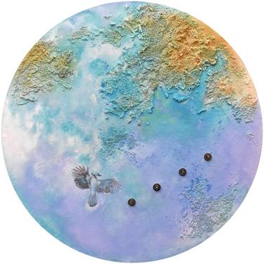 Original Dada Abstract Paintings by Milena Nicosia