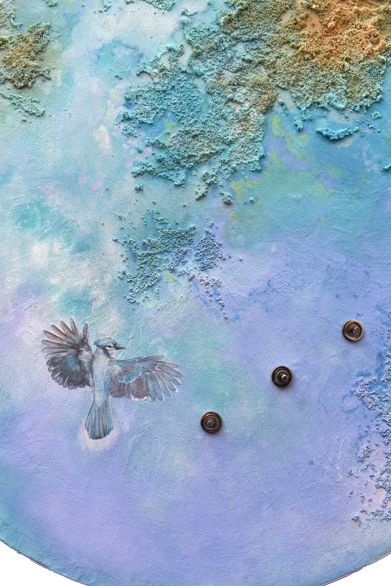 Original Abstract Landscape Mixed Media by Milena Nicosia