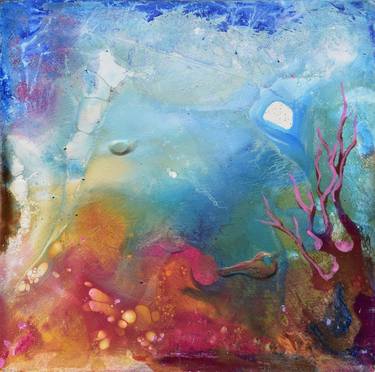 Original Abstract Expressionism Abstract Paintings by Milena Nicosia