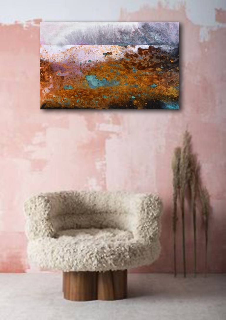 Original Illustration Landscape Painting by Milena Nicosia