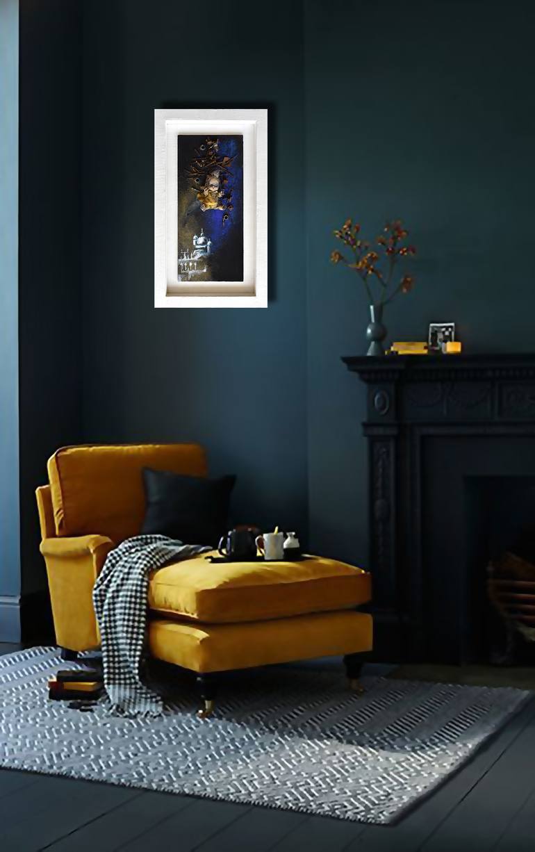 Original Abstract Expressionism Landscape Mixed Media by Milena Nicosia