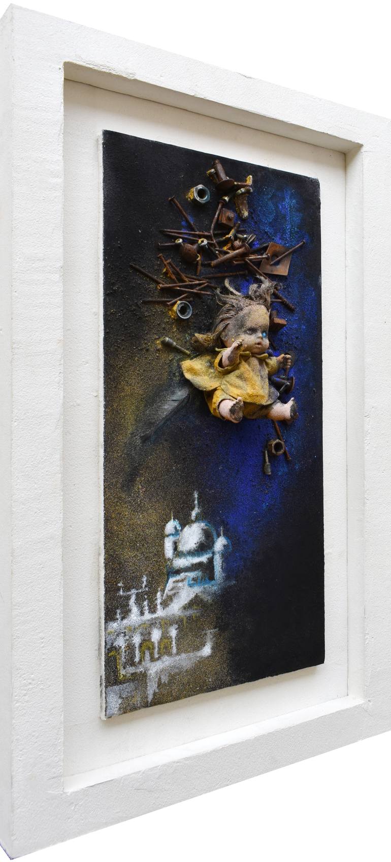 Original Abstract Expressionism Landscape Mixed Media by Milena Nicosia