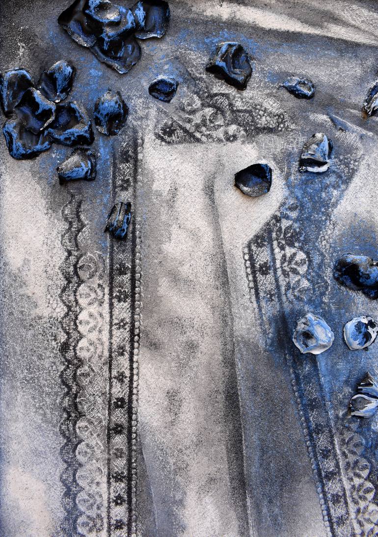 Original Dada Abstract Painting by Milena Nicosia