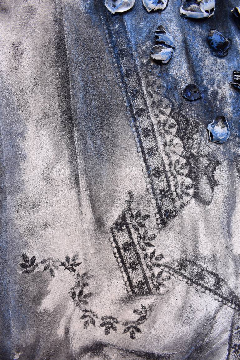 Original Dada Abstract Painting by Milena Nicosia