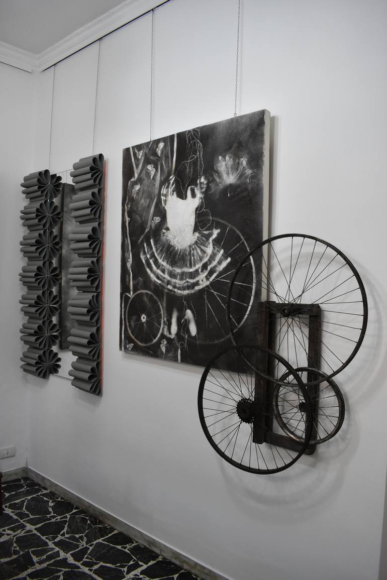 Original Bicycle Painting by Milena Nicosia