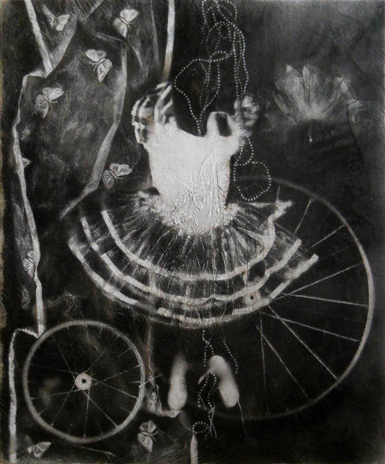 Original Fine Art Bicycle Painting by Milena Nicosia