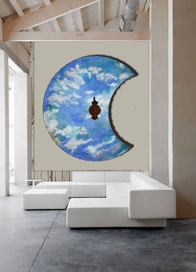 Original Abstract Landscape Painting by Milena Nicosia