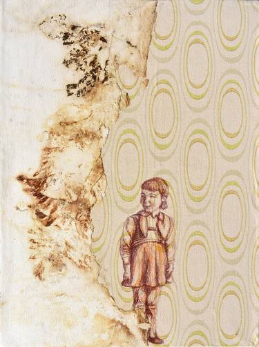 Original Figurative Children Collage by Milena Nicosia