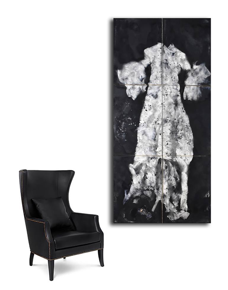 Original Abstract Women Painting by Milena Nicosia