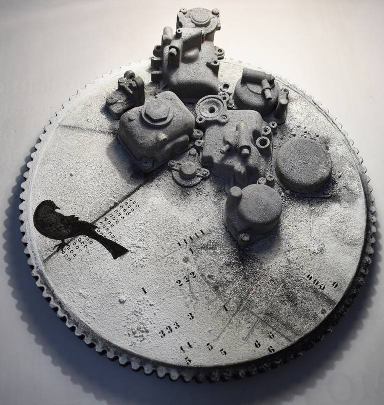 Original Conceptual Science/Technology Sculpture by Milena Nicosia