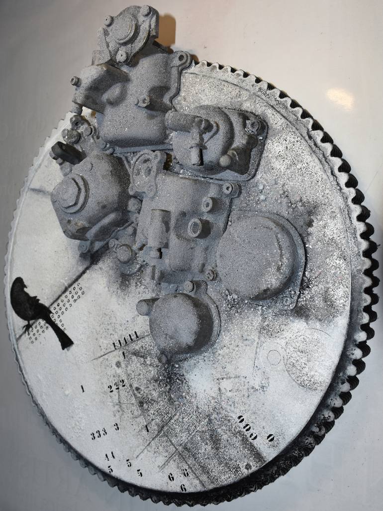 Original Conceptual Science/Technology Sculpture by Milena Nicosia
