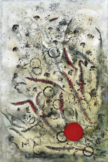 Original Abstract Garden Paintings by Milena Nicosia