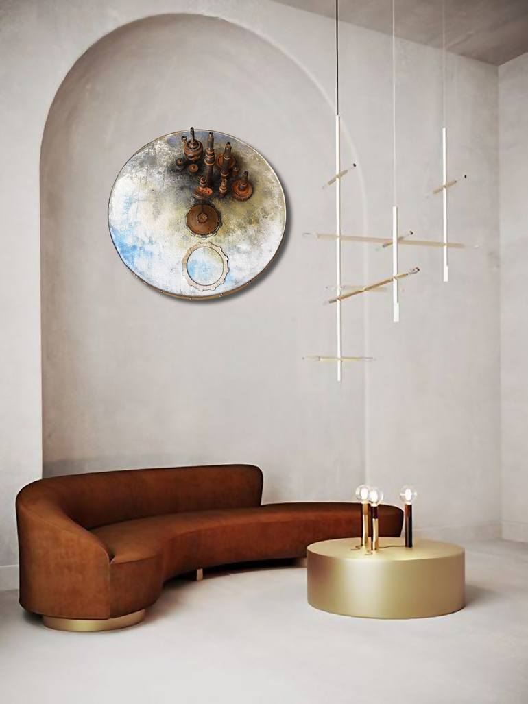 Original Abstract Architecture Sculpture by Milena Nicosia