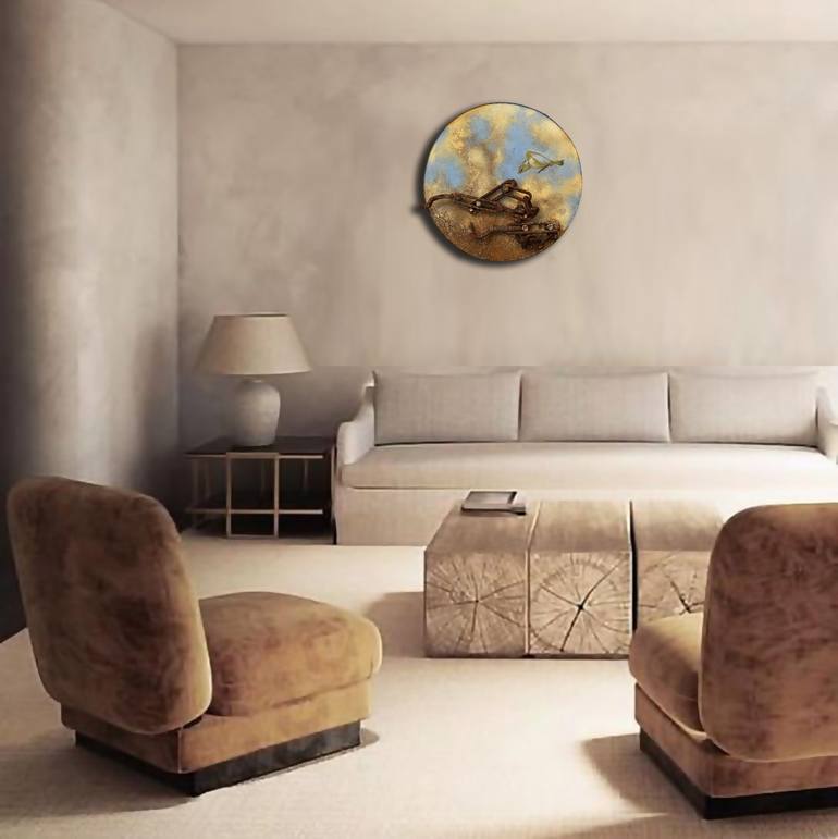 Original Dada Abstract Mixed Media by Milena Nicosia