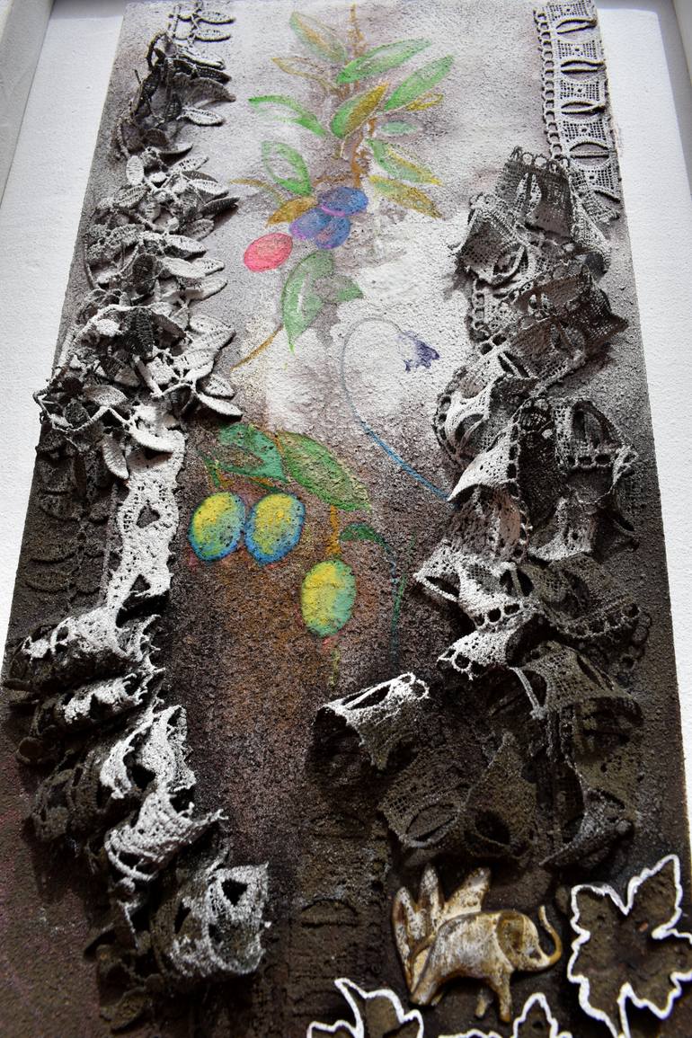 Original Abstract Still Life Painting by Milena Nicosia