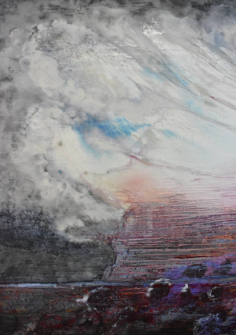 Original Abstract Landscape Painting by Milena Nicosia