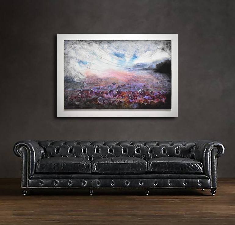 Original Abstract Landscape Painting by Milena Nicosia