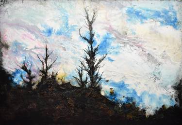 Original Abstract Landscape Paintings by Milena Nicosia