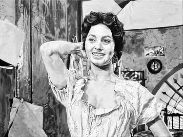 Sophia Loren in the film Gold of Naples by Vittorio De Sica thumb