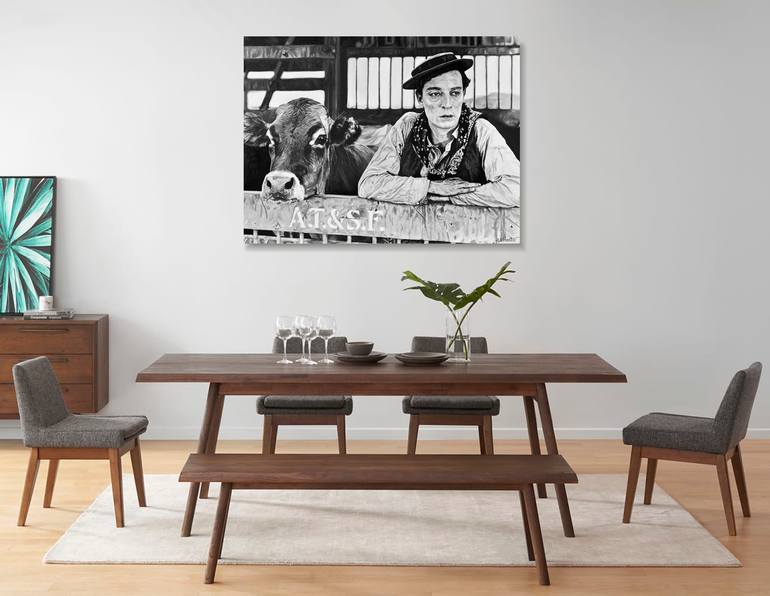 Original Figurative Cinema Painting by Alejandro Cilento