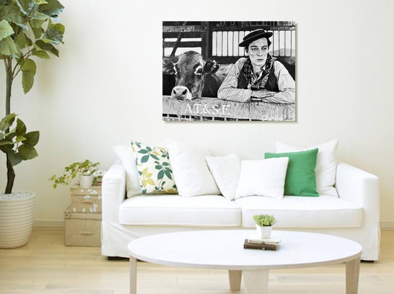 Original Figurative Cinema Painting by Alejandro Cilento
