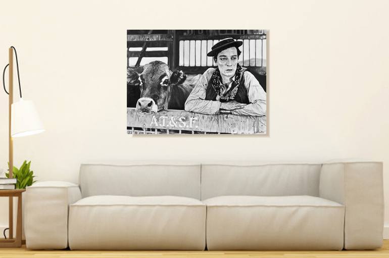 Original Figurative Cinema Painting by Alejandro Cilento