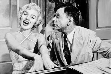 Marilyn Monroe and Tom Ewell in the film The Seven Year Itch thumb