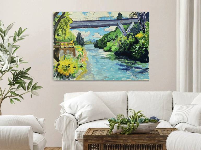 Original Expressionism Landscape Painting by Alejandro Cilento
